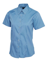 Uneek Ladies Pinpoint Oxford Half Sleeve Shirt UC704