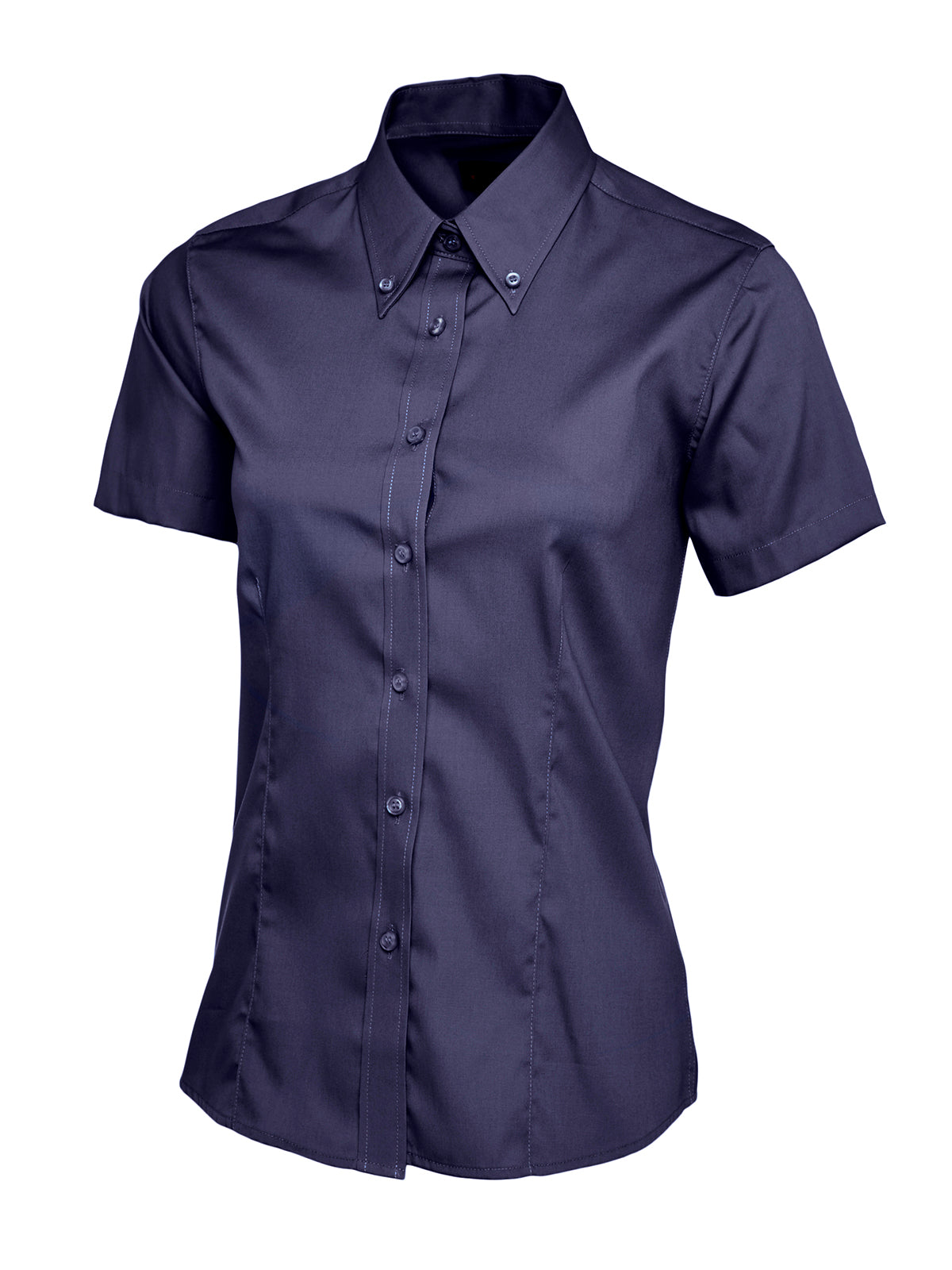 Uneek Ladies Pinpoint Oxford Half Sleeve Shirt UC704