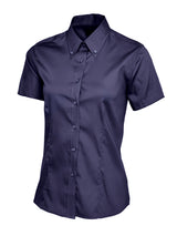 Uneek Ladies Pinpoint Oxford Half Sleeve Shirt UC704