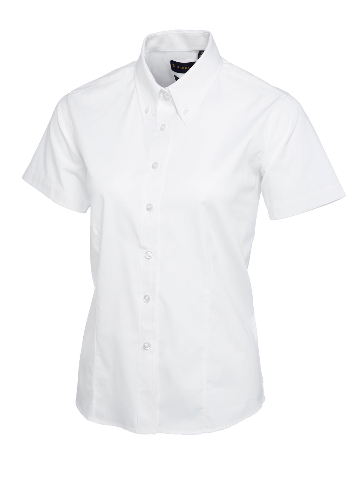 Uneek Ladies Pinpoint Oxford Half Sleeve Shirt UC704
