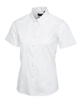 Uneek Ladies Pinpoint Oxford Half Sleeve Shirt UC704