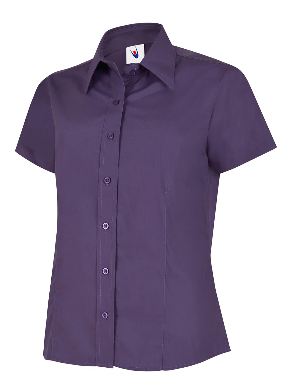 Uneek Ladies Poplin Half Sleeve Shirt UC712