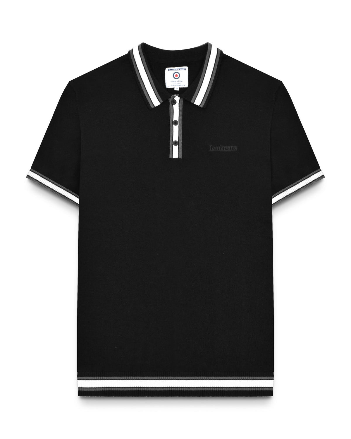 Lambretta Tipped SS Knit Polo VALERO