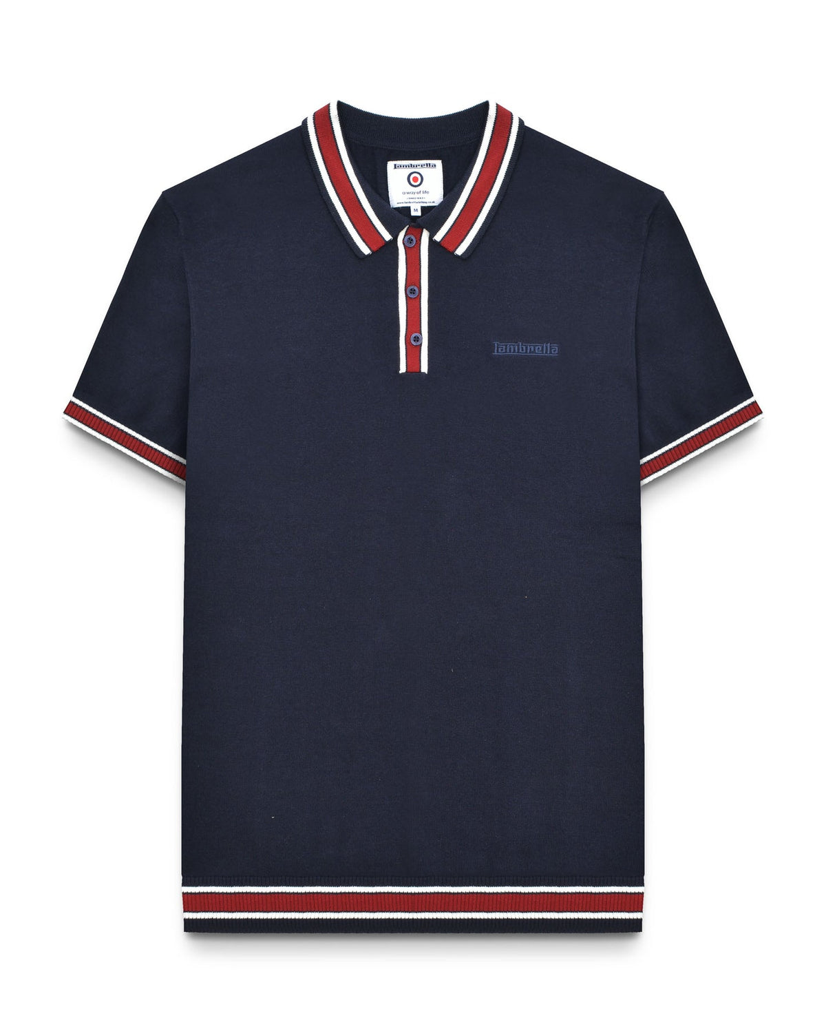 Lambretta Tipped SS Knit Polo VALERO