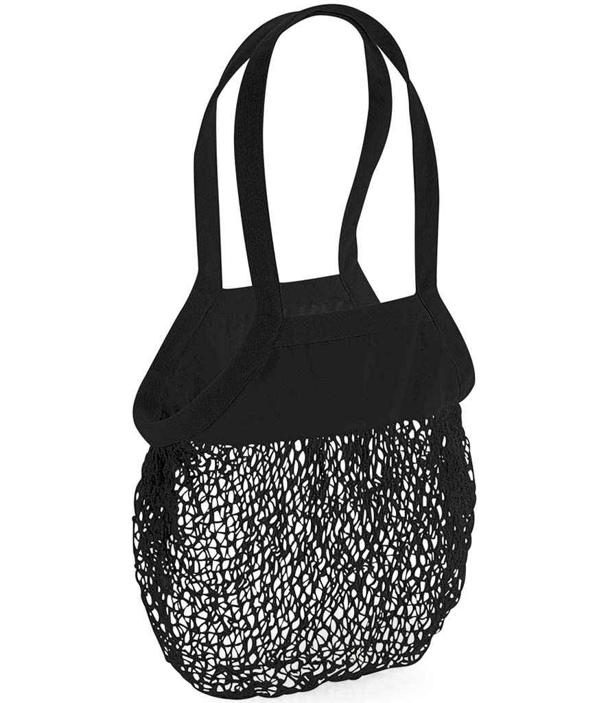 Westford Mill Organic Cotton Mesh Grocery Bag W150 - Black