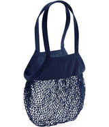 Westford Mill Organic Cotton Mesh Grocery Bag W150 - Navy