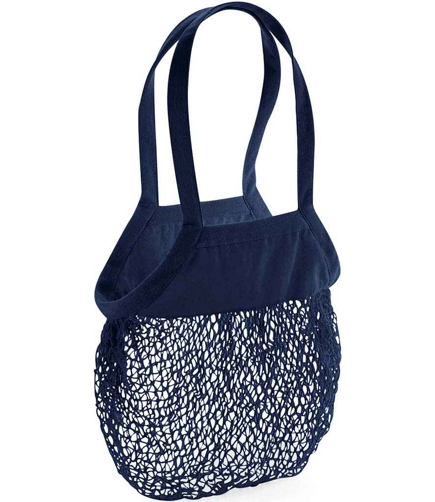 Westford Mill Organic Cotton Mesh Grocery Bag W150 - Navy