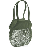Westford Mill Organic Cotton Mesh Grocery Bag W150 - Olive Green
