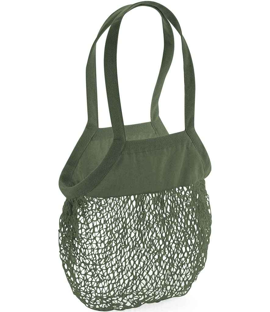 Westford Mill Organic Cotton Mesh Grocery Bag W150 - Olive Green
