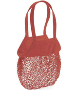 Westford Mill Organic Cotton Mesh Grocery Bag W150 - Orange Rust