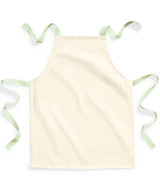 Westford Mill FairTrade Cotton Junior Apron W362 - Natural/Pistachio
