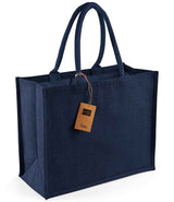 Westford Mill Jute Classic Shopper W407 - Navy/Navy