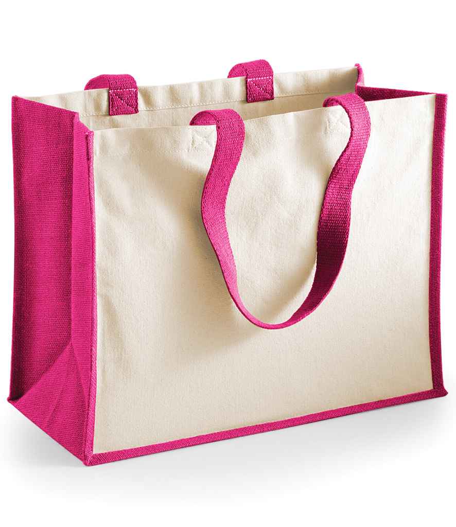 Westford Mill Printers' Jute Classic Shopper W422 - Fuchsia