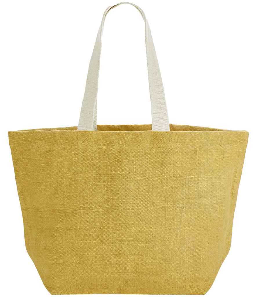 Westford Mill Soft Washed Jute Beach Bag W466 - Saffron