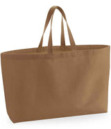 Westford Mill Oversized Canvas Tote Bag W696 - Caramel
