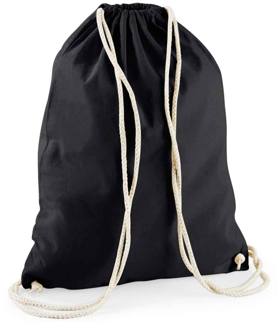 Westford Mill Recycled Cotton Gymsac W910 - Black