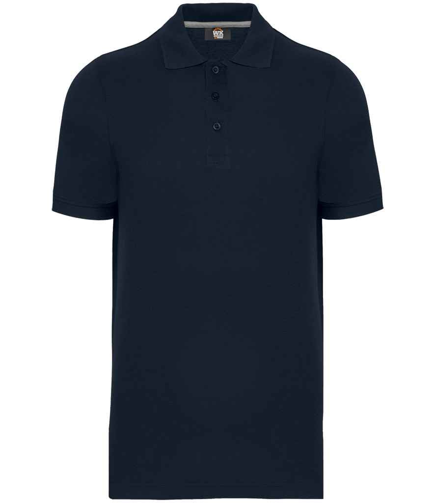 WK Designed to Work Anti-Bacterial Pique Poloshirt WK274 - Navy front