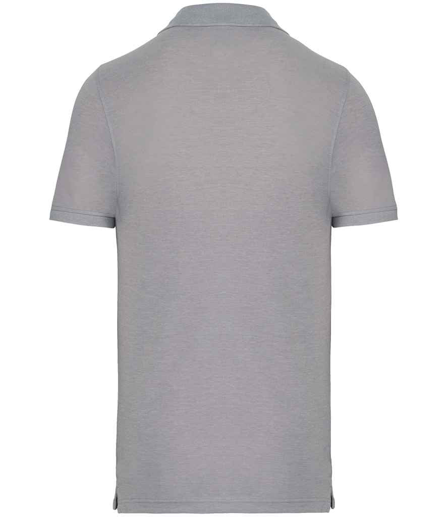 WK Designed to Work Anti-Bacterial Pique Poloshirt WK274 - Oxford Grey back