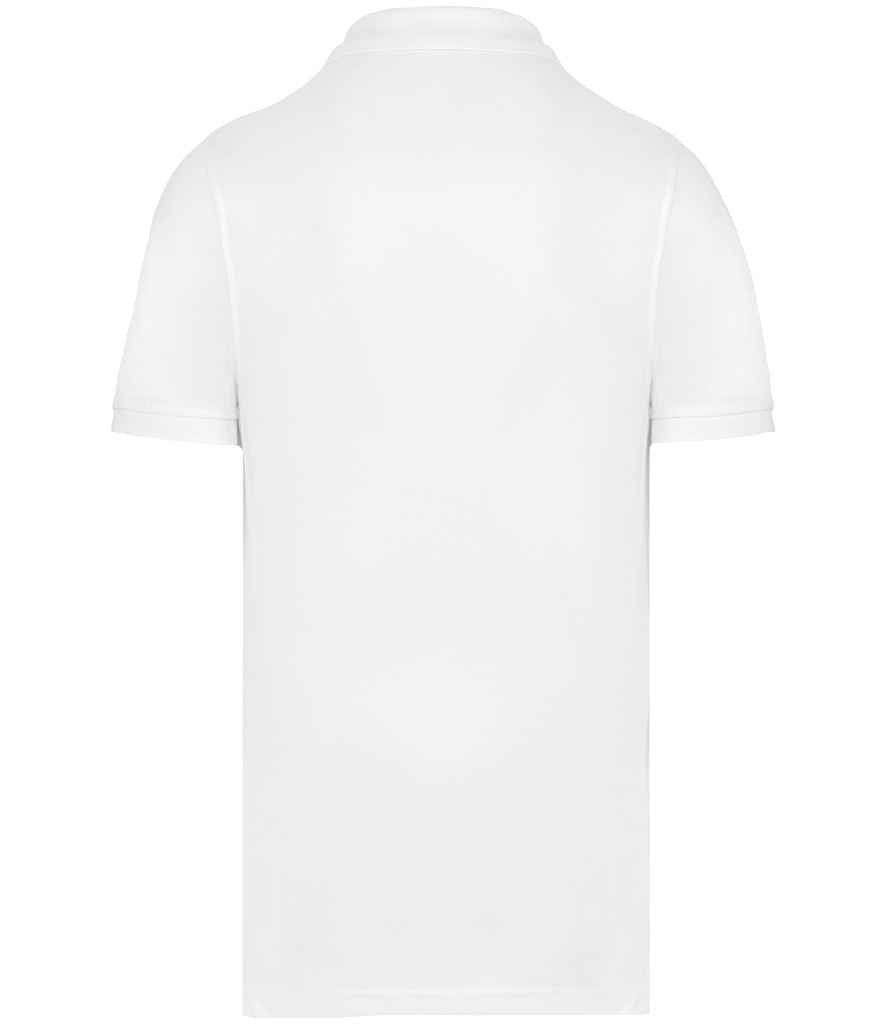 WK Designed to Work Anti-Bacterial Pique Poloshirt WK274 - White back