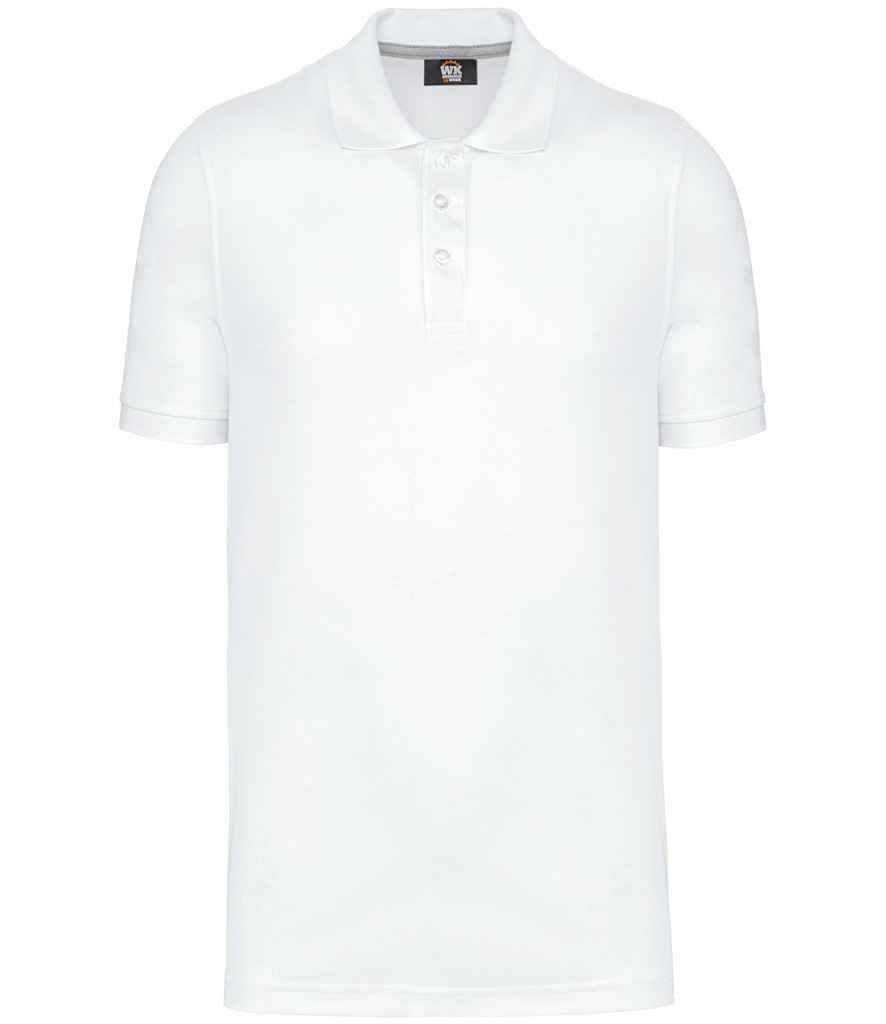 WK Designed to Work Anti-Bacterial Pique Poloshirt WK274 - White front