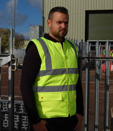 Warrior Hi-Vis Reversible Bodywarmer WR007