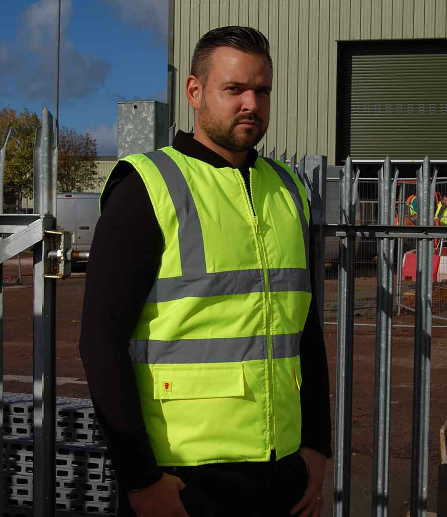 Warrior Hi-Vis Reversible Bodywarmer WR007
