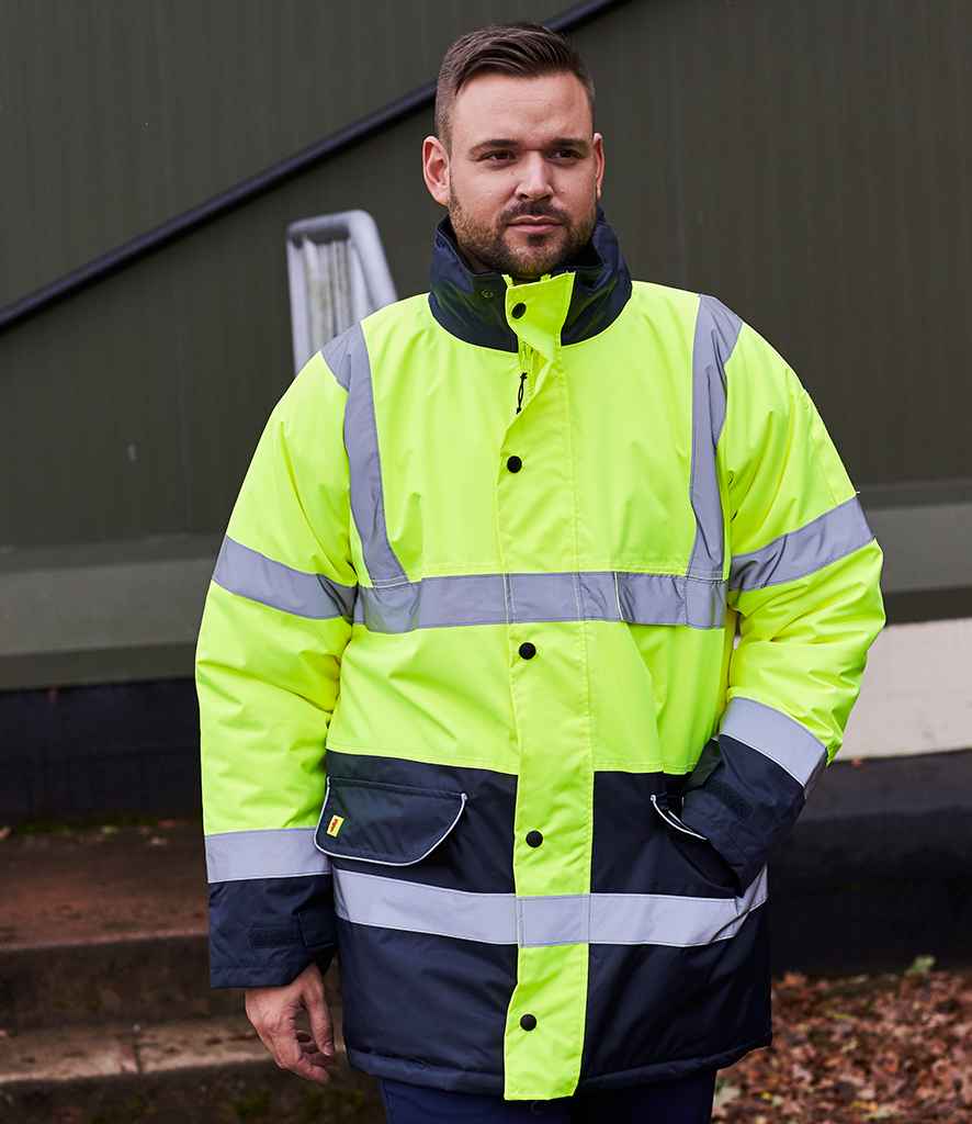 Warrior Hi-Vis Contrast Traffic Jacket WR008