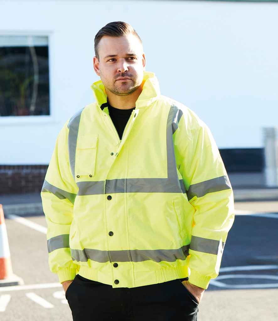 Warrior Hi-Vis Bomber Jacket WR023