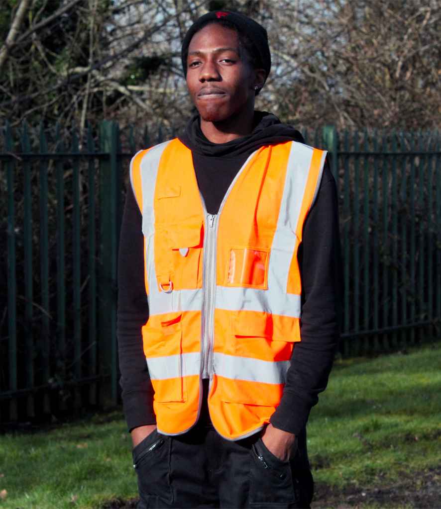Warrior Hi-Vis Executive Waistcoat WR035