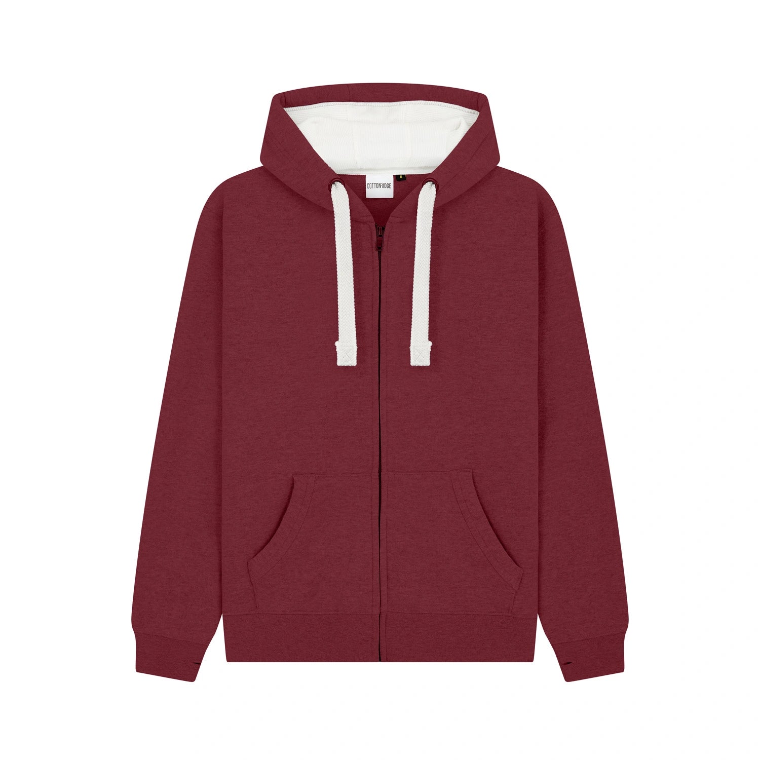 Cotton Ridge - Comet Ultra Premium Zip Hoodie - Wine Melange