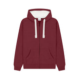 Cotton Ridge - Comet Ultra Premium Zip Hoodie - Wine Melange