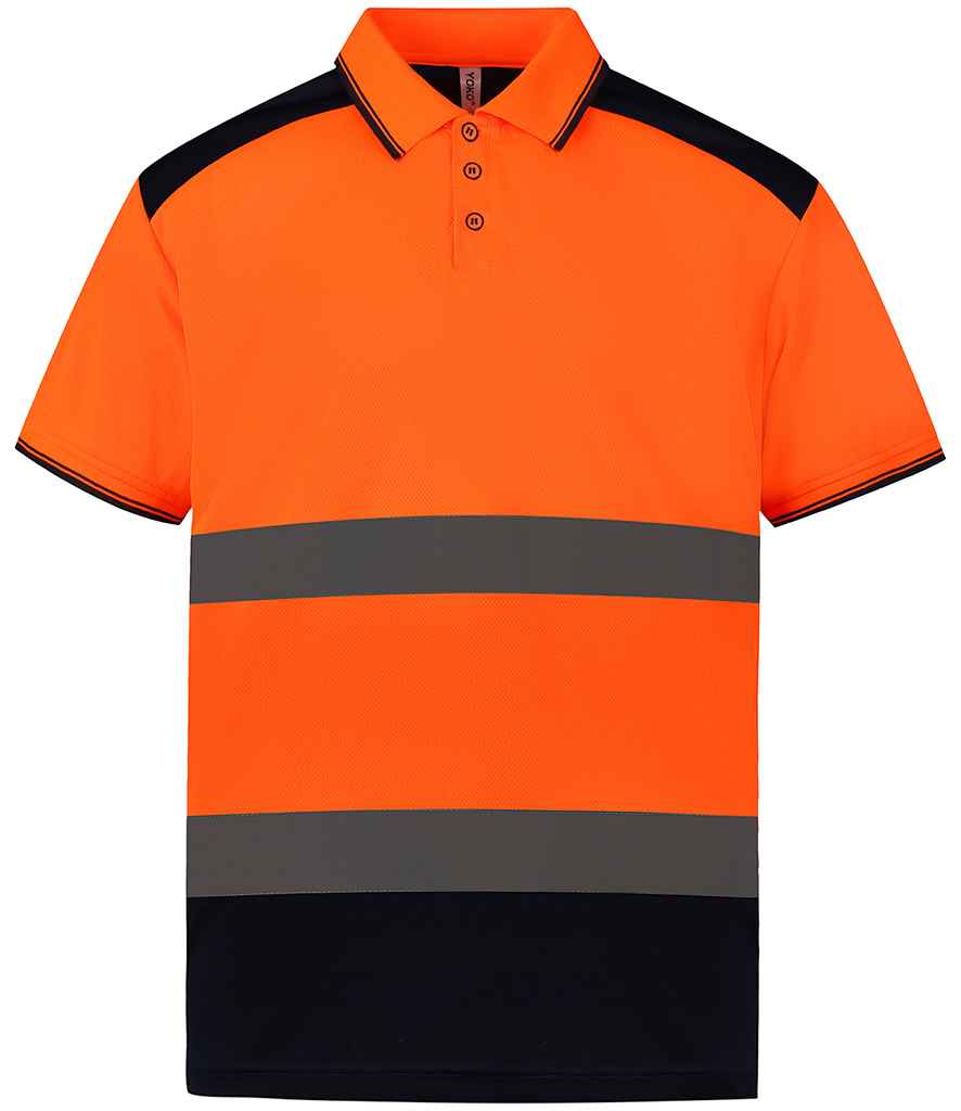 Yoko Two Tone Short Sleeve Polo Shirt YK017