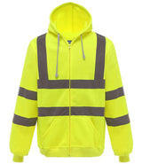 Yoko Hi-Vis Zip Hoodie YK032 - front view