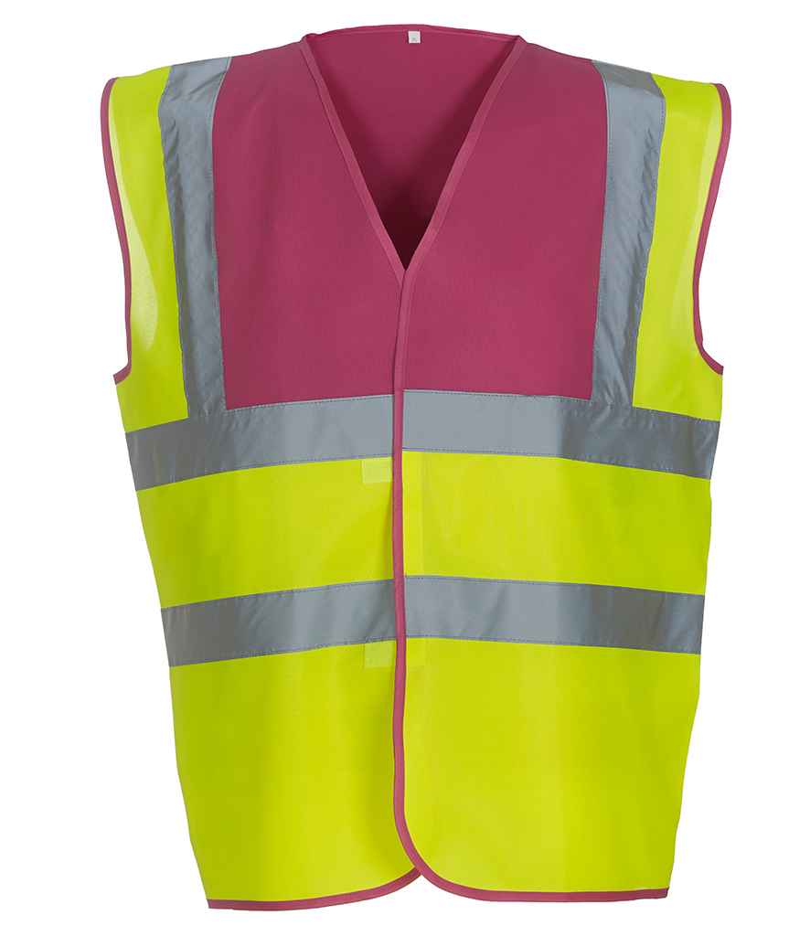Yoko Hi-Vis Two Band and Braces Waistcoat YK102