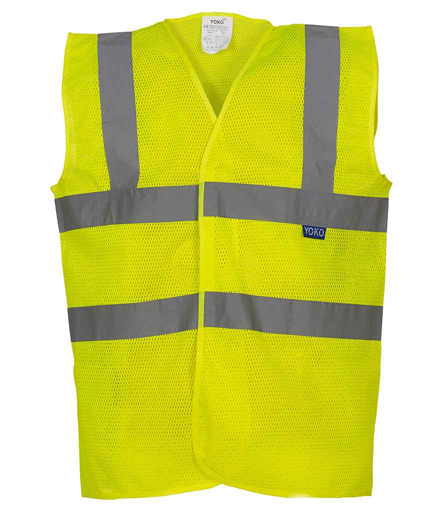 Yoko Top Cool Open Mesh Waistcoat YK104