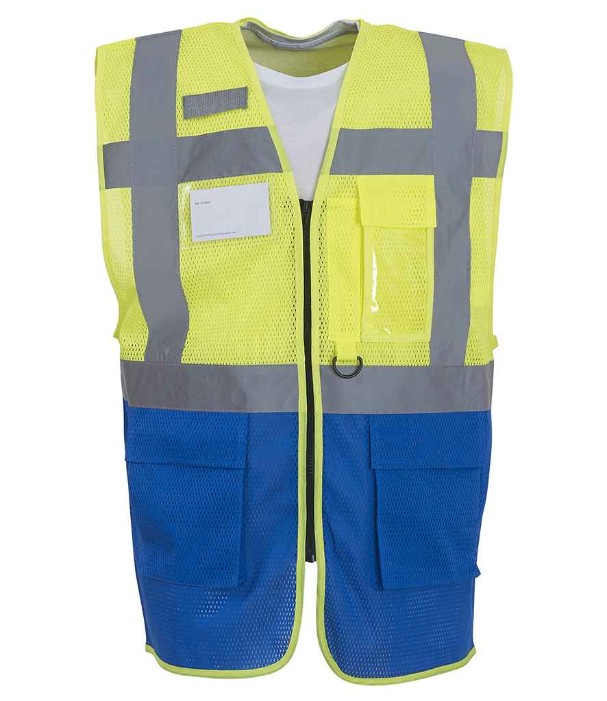 Yoko Hi-Vis Top Cool Open Mesh Executive Waistcoat YK107