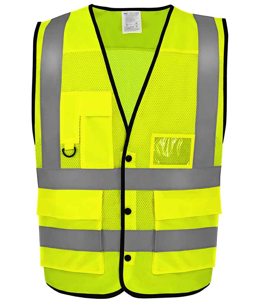 Yoko Superior Eco Mesh Button Waistcoat YK114