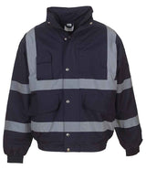 Yoko Hi-Vis Classic Bomber Jacket YK200 - front view