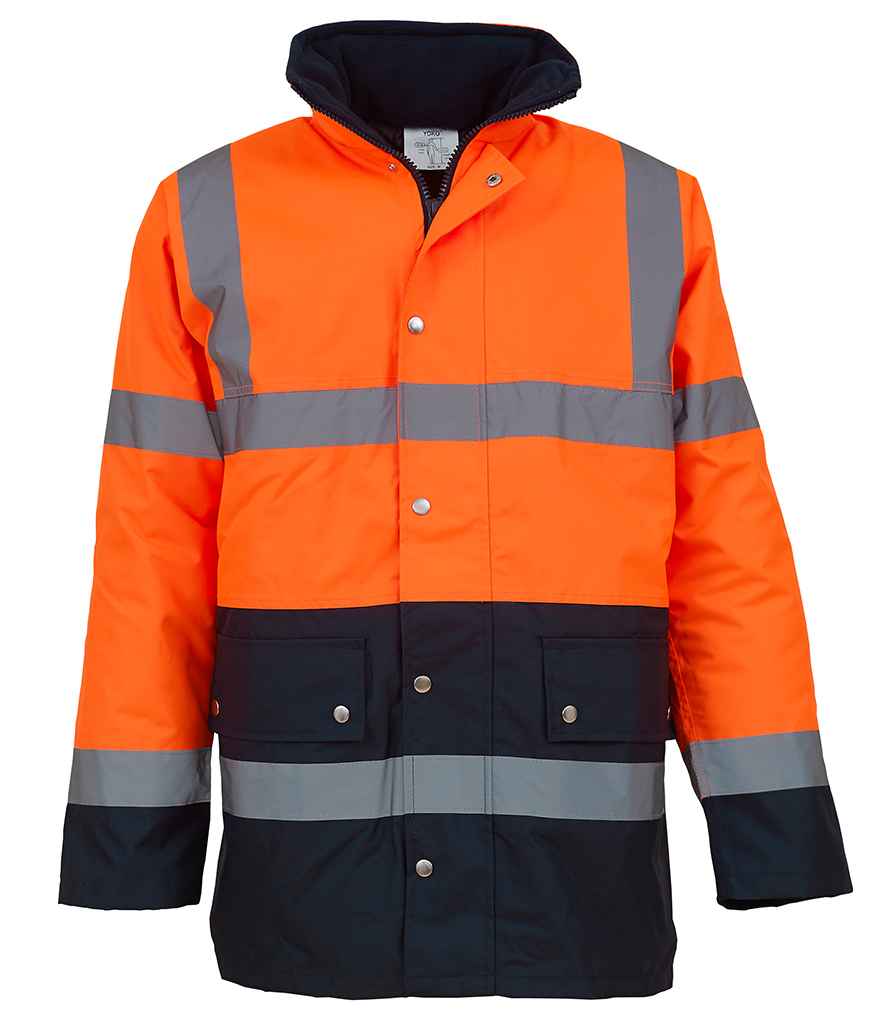 Yoko Hi-Vis Two Tone Motorway Jacket YK204
