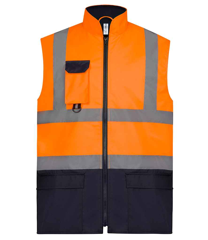 Yoko Two Tone Bodywarmer YK215 - front view