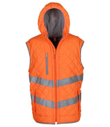 Yoko Hi-Vis Kensington Hooded Gilet YK216