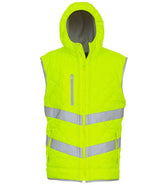 Yoko Hi-Vis Kensington Hooded Gilet YK216