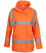 Yoko Ladies Hi-Vis Executive Jacket YK218 - front view