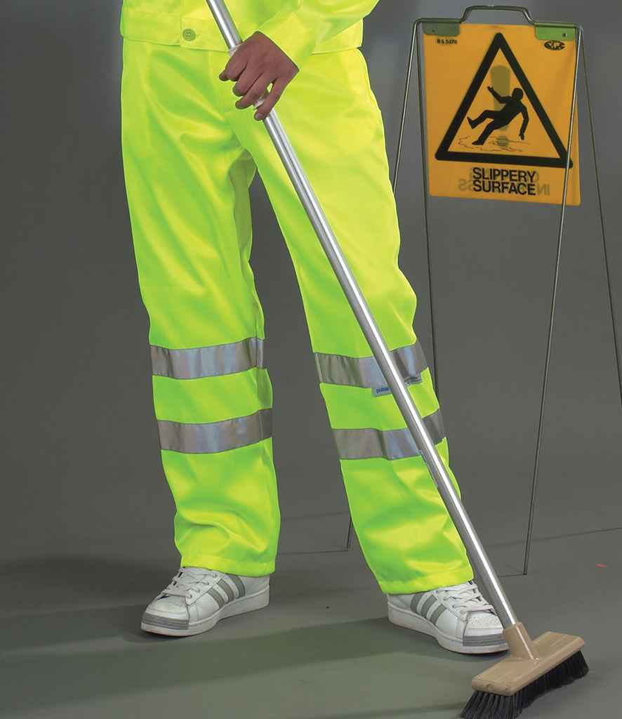 Yoko Hi-Vis Poly/Cotton Work Trousers YK300