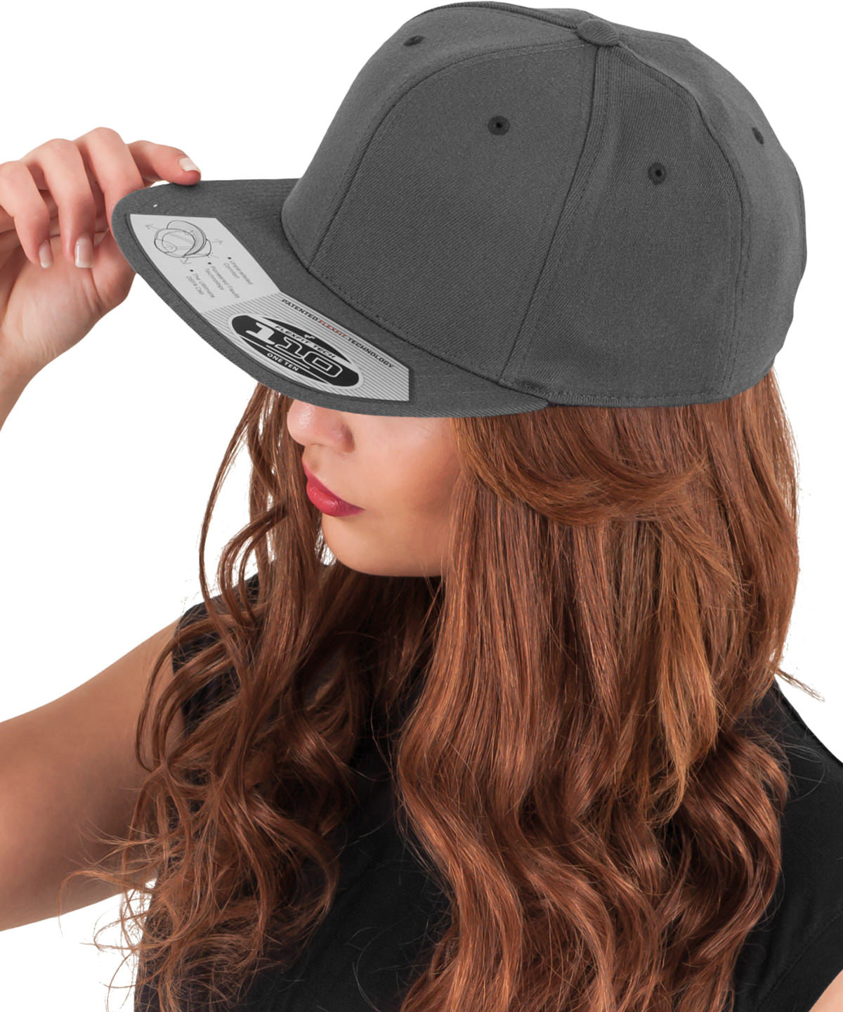 Flexfit by Yupoong 110 fitted snapback (110) YP020 - Black/Grey