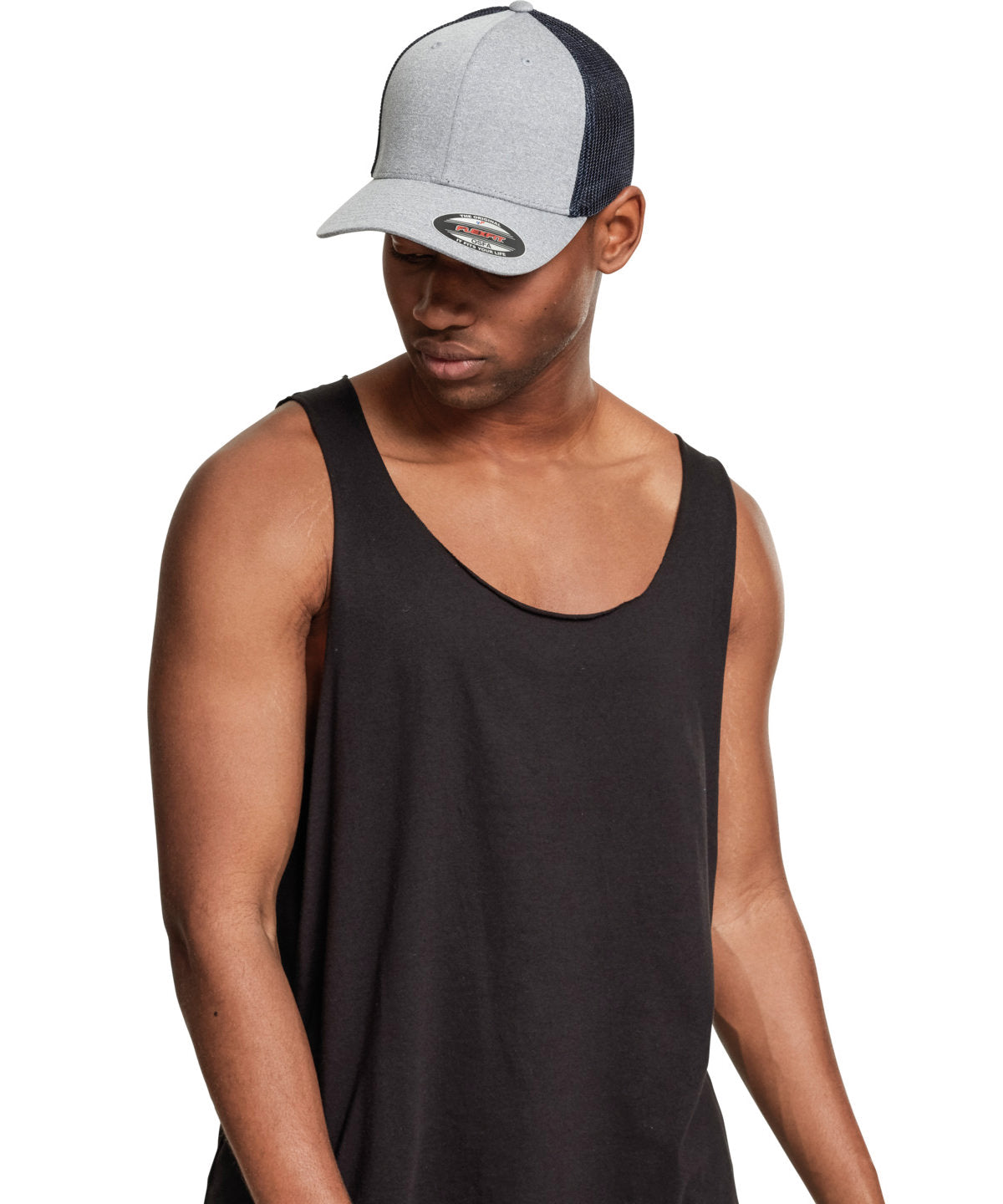 Flexfit by Yupoong Flexfit melange mesh (6311) YP043 - Heather/Black