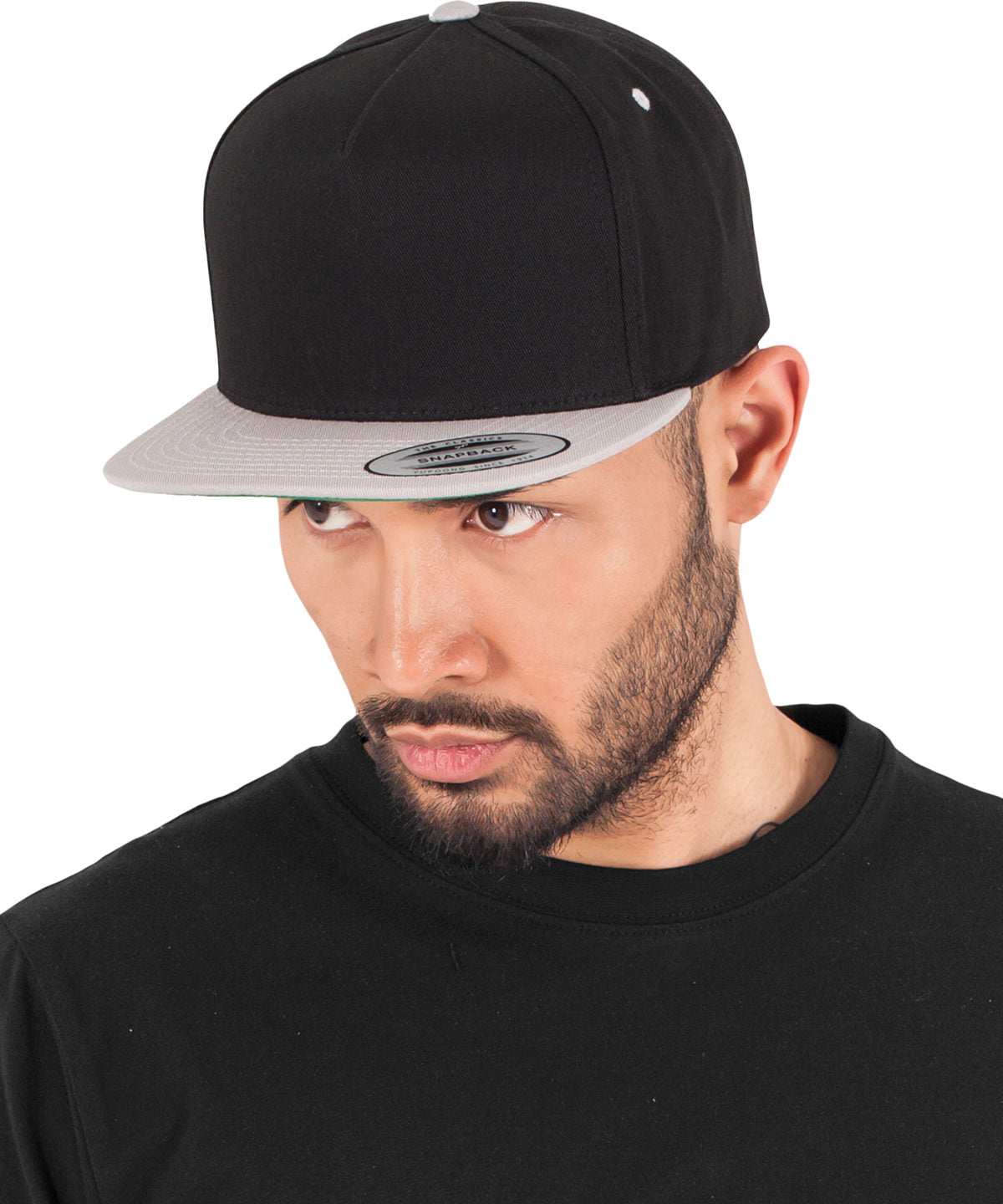 Flexfit by Yupoong Classic 5-panel snapback (6007T) YP078 - Black/Silver