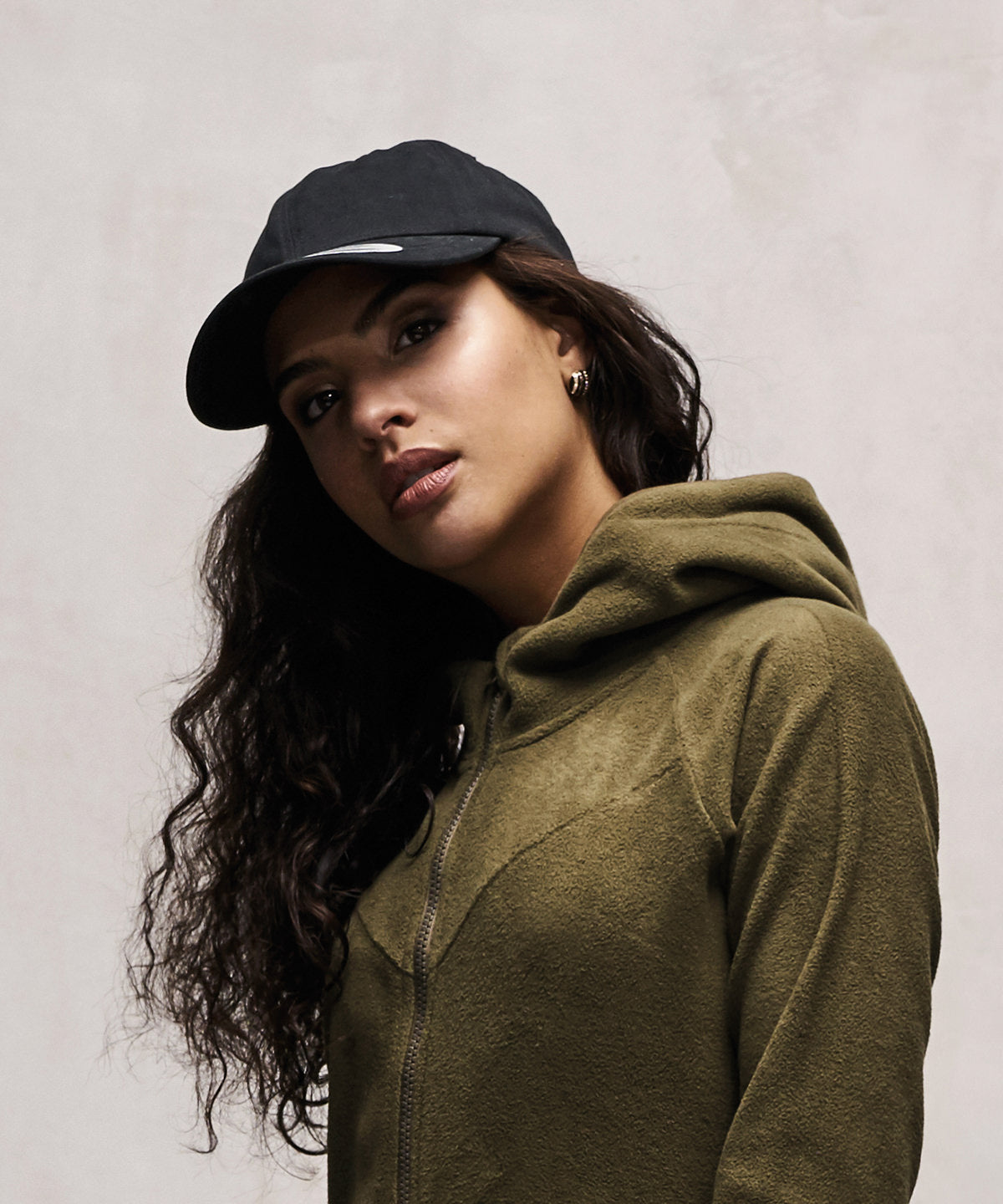Flexfit by Yupoong Peached cotton twill dad cap (6245PT) YP098 - Black