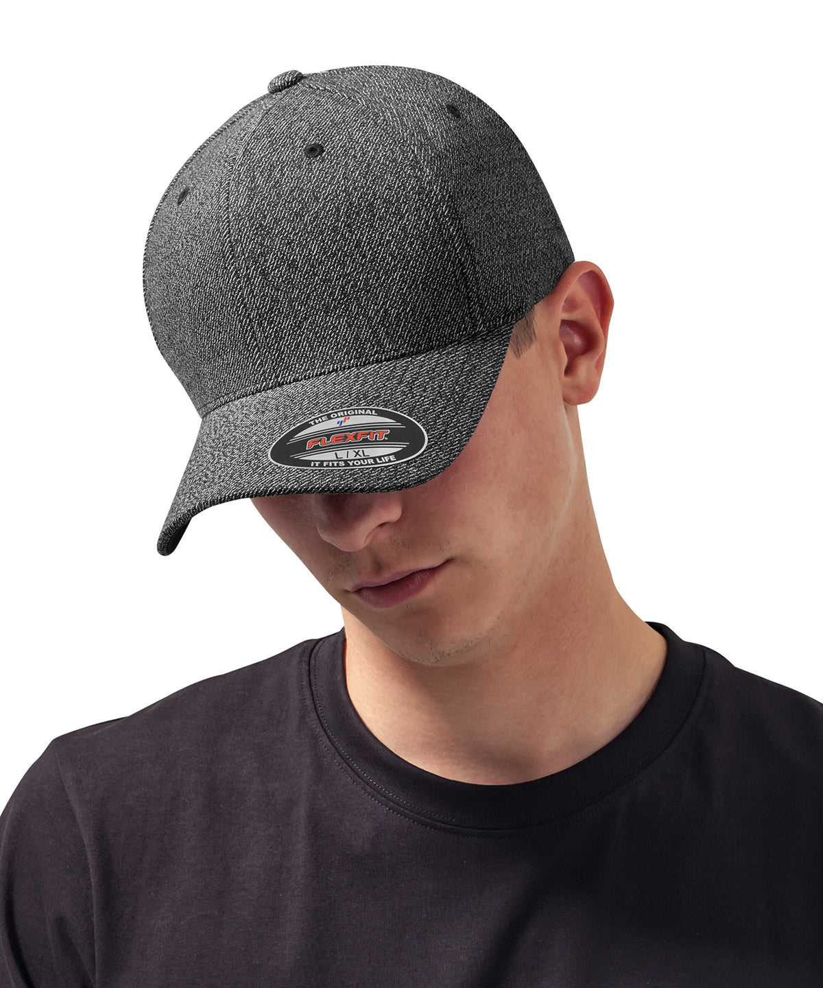 Flexfit by Yupoong Flexfit natural melange (6277M) YP111 - Black