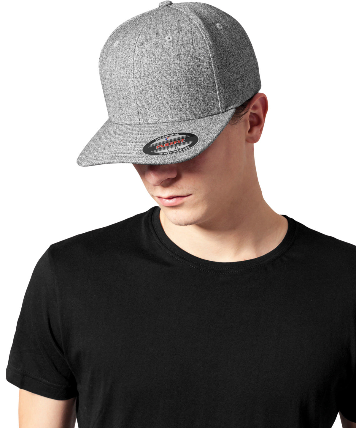 Flexfit by Yupoong Plain span Flexfit (6277PS) YP117 - Heather Grey
